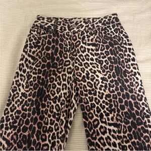 PacSun Casey Low Rise Baggy Leopard Print Jeans
